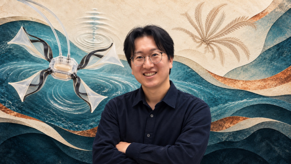 科学家将控制转为“机械智能”，让机器人用两根气管玩转三种游动模式