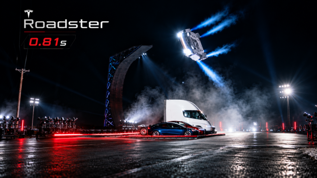 空中翻转、倒挂悬停、0.81秒破百！特斯拉二代Roadster超跑惊艳亮…